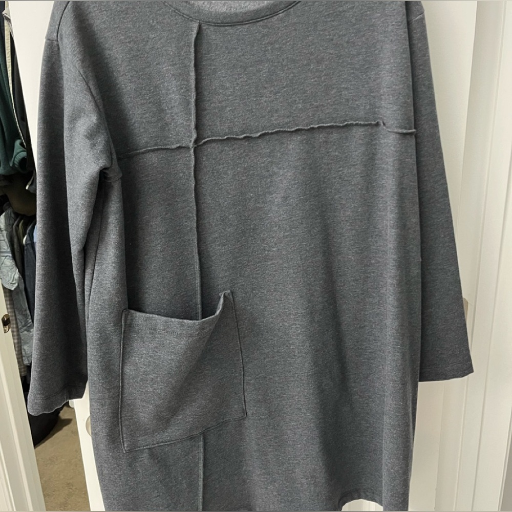Chalet Gray Long Sleeve Dress